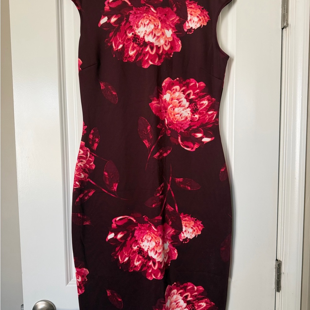 New York & Company Floral Midi Dress